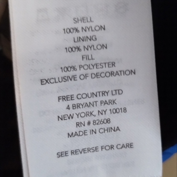 Men's Free Country FreeCycle Stimson Puffer Vest, Lightweight, Lapis Blue - NWTs - Picture 6 of 7